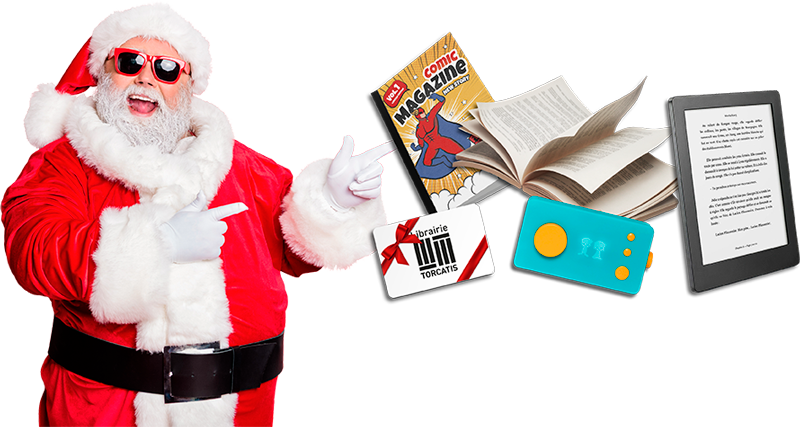 Père-Noël et cadeaux Sankeo